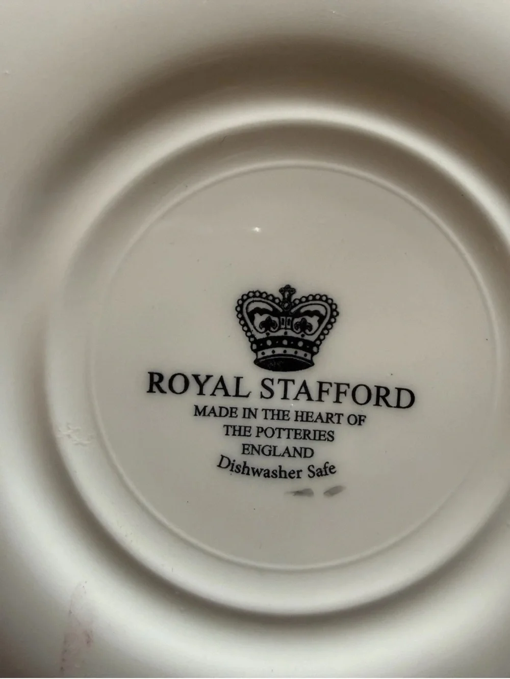 Royal Stafford Skeleton Man Woman Couple Skull Pasta Bowl 9” NWT Black White ENG